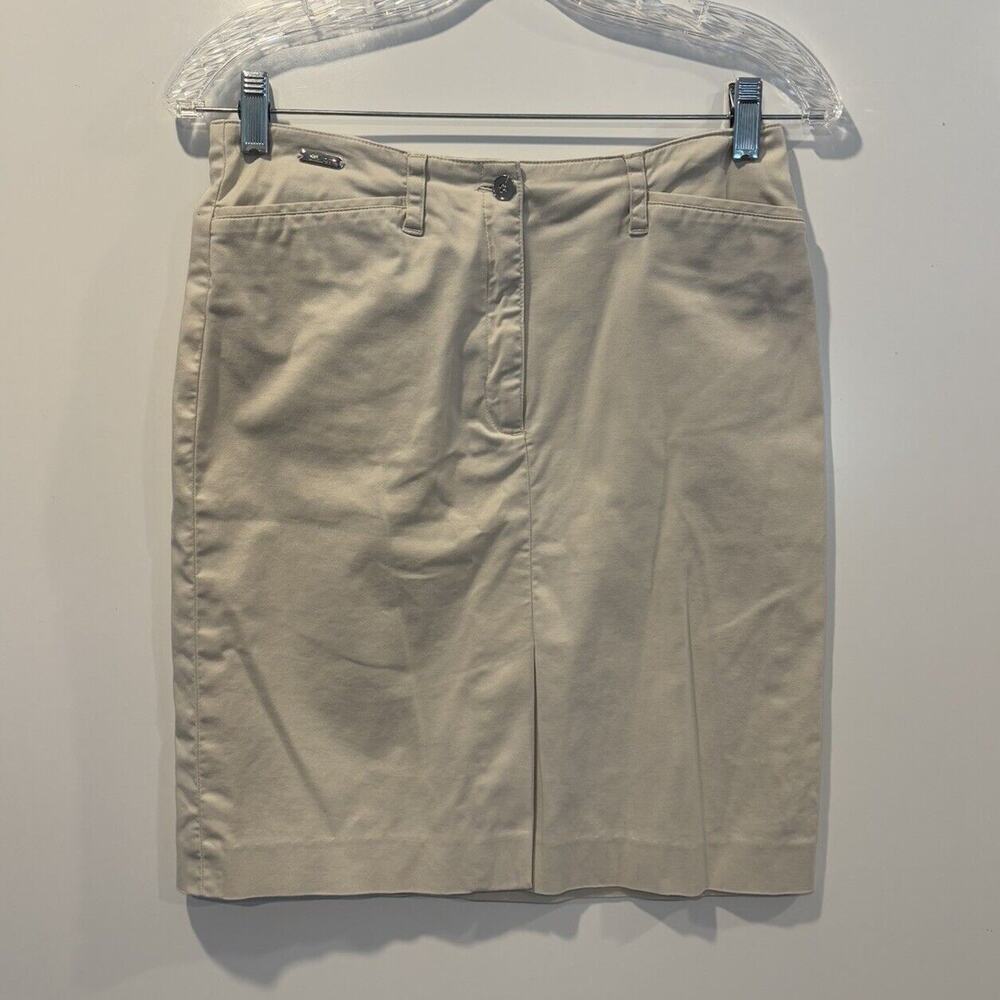 Lauren Ralph Lauren Beige Khaki‎ Chino Pencil Skirt Womens Size 4 (1776)